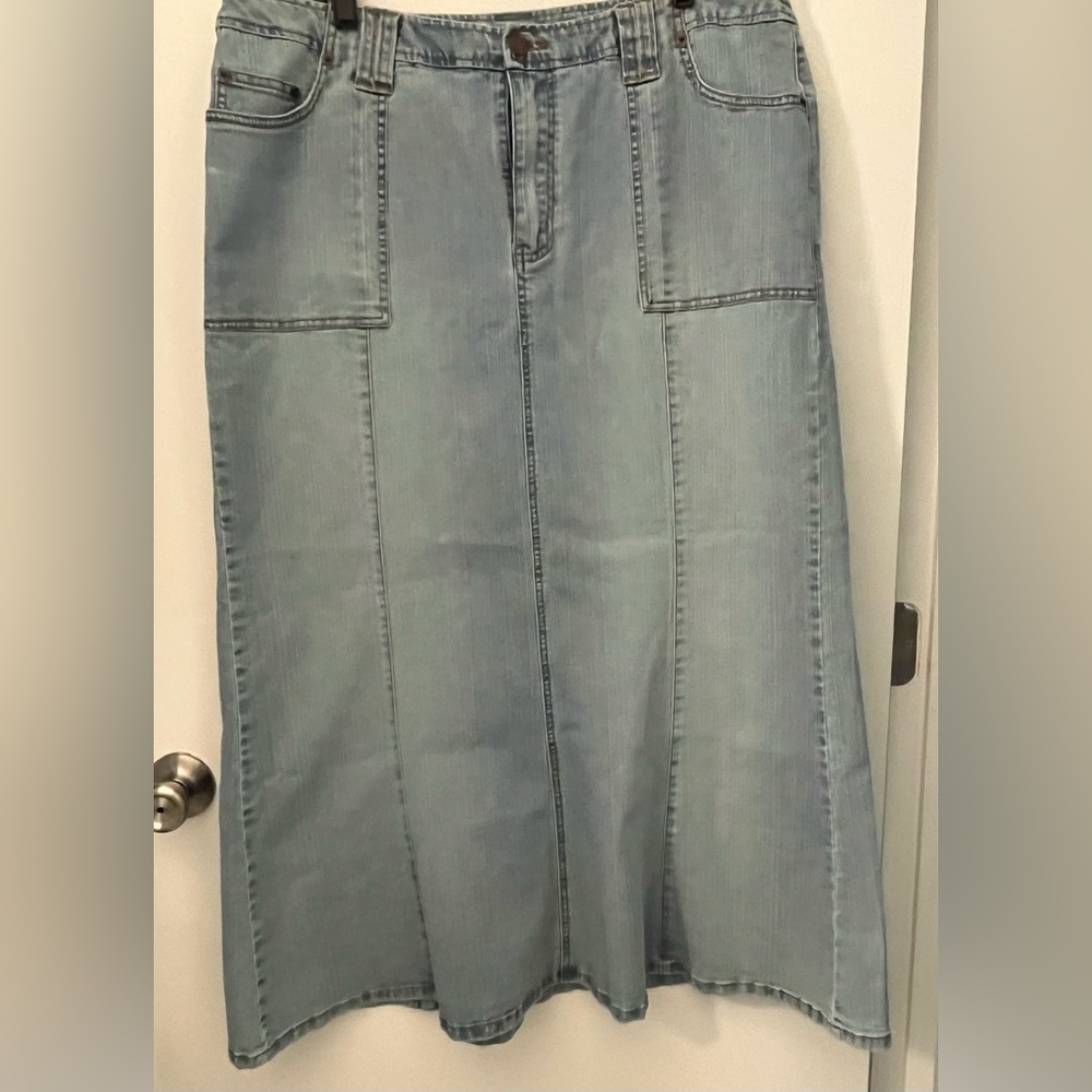 Lane Bryant Venezia Maxi Jean Skirt 20